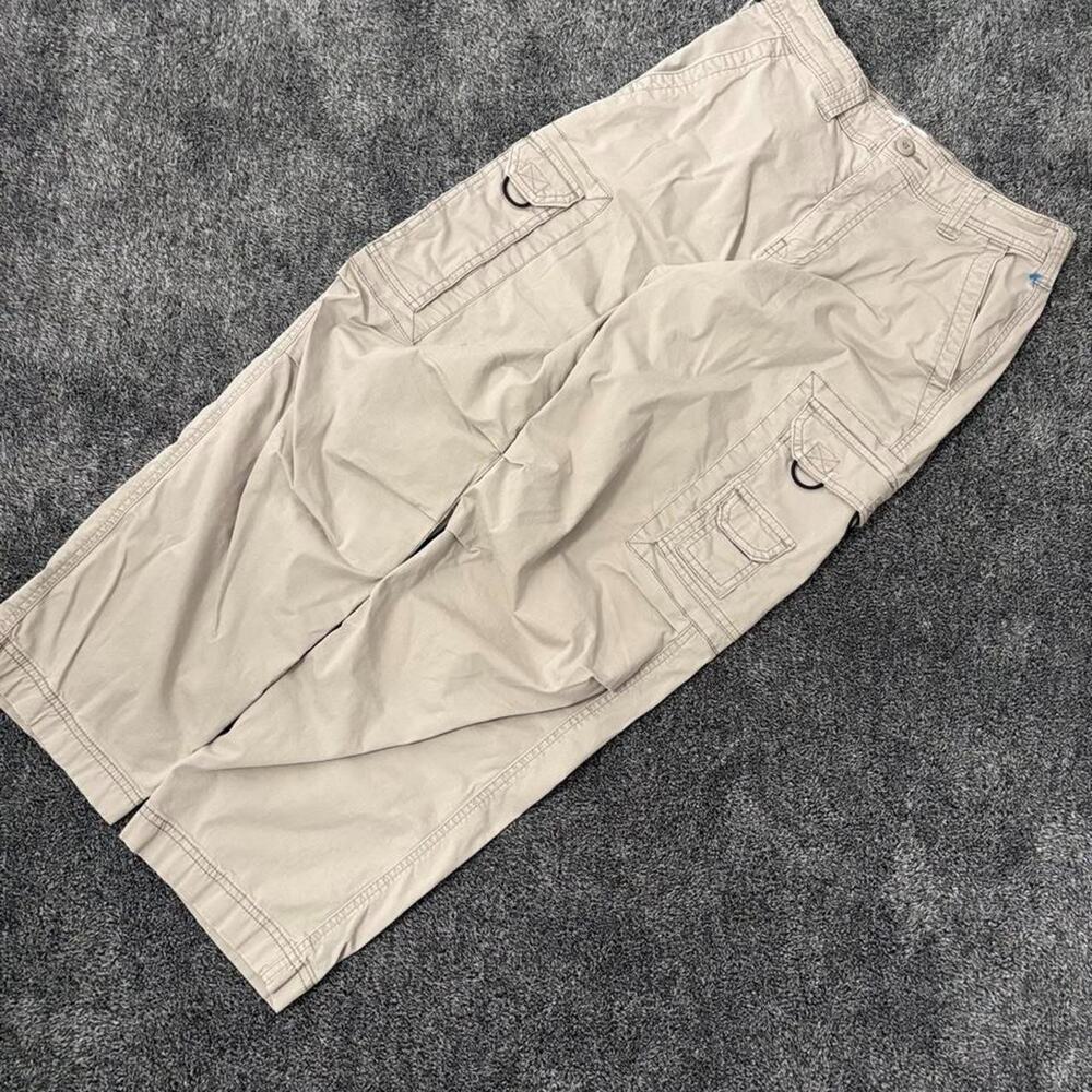 Y2K Hollister Cargo Pants Men's Small Super Baggy Stretch Pockets Zipper Outdoor